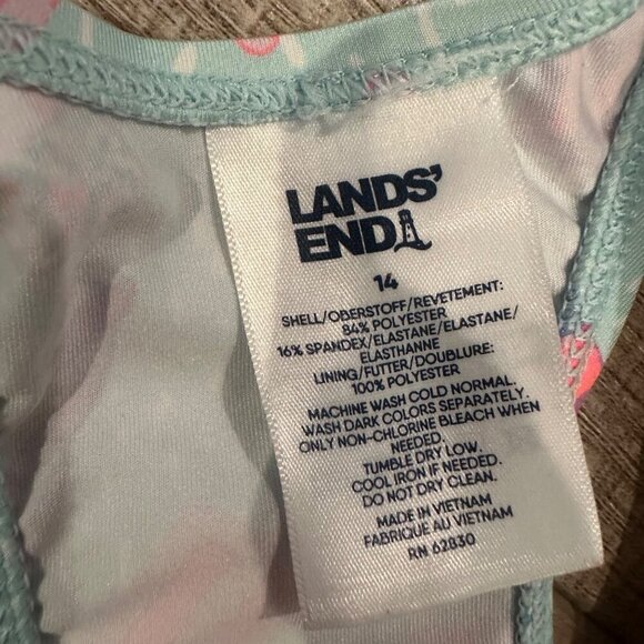 LANDS END GIRLS SIZE 14 2 PIECE TANKINI SWIM SUIT ICE CREAM POPSICLES - Picture 7 of 8